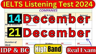 IELTS LISTENING TEST 16 NOVEMBER amp 23 NOVEMBER 2024 WITH ANSWERS  IELTS 2024  IDP amp BC [upl. by Norbel]