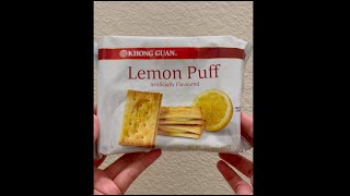 Khong Guan Lemon Puff Biscuits [upl. by Nnylamme780]