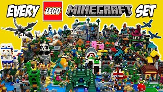 I Built EVERY LEGO Minecraft Set EVER Made [upl. by Lyndell386]