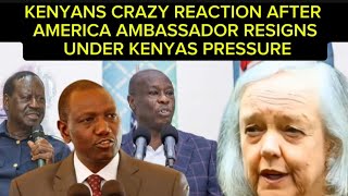 KENYANS CRAZY REACTION AFTER AMERICA AMBASSADOR IN KENYA RESIGNS UNDER PRESSURE [upl. by Aleinad]