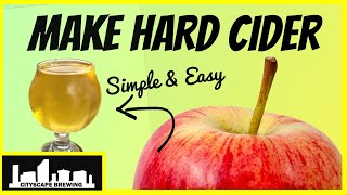 EASY Hard Apple Cider  StepbyStep Instructions [upl. by Nosoj]