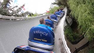 Schweizer Bobbahn Onride Video Europa Park Rust 2021 [upl. by Aviva]