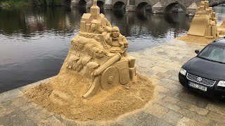 The Sandcastles of Písek Czech Republic [upl. by Aneetak]