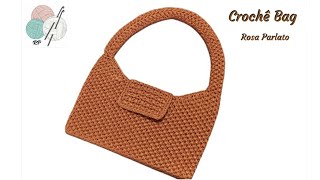 Tutorial Borsa Uncinetto Hobo Crochêt bag Hobo [upl. by Edrock474]