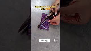 Nayra frock cutting video for beginners 👍👍 shorts fashion trend youtube ytshorts viralshorts🙏🙏 [upl. by Yssis]