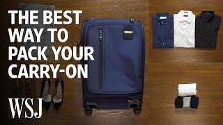 Expert Butler Explains the Best Way to Pack Your CarryOn Bag  WSJ [upl. by Malena]