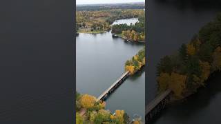 Beautiful Downtown Minocqua Drone Video Oct122024 🍁 minocqua cootslures drone [upl. by Kerman]