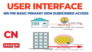 User Interface  BRI PRI  Basic Primary Rate Interfaces  ISDN Subscriber Access  Computer Network [upl. by Yvi144]