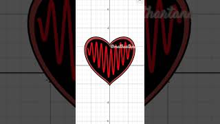 Heart beating Desmos Art 💕 [upl. by Oile]