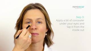 How to apply Remescar Sagging Eyelids in combination with makeup Tutorial [upl. by Aizat702]