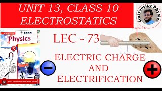 Electrostatics class 10  electric charge  electrification  10th class physics [upl. by Cataldo]