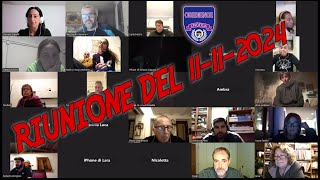 Riunione del 11 novembre 2024 [upl. by Jaquenette]