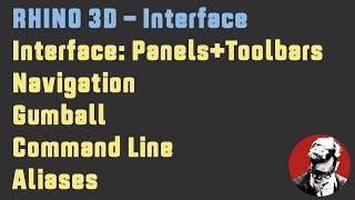 Rhino3D 8  Interface  Navigation [upl. by Tsenrae]