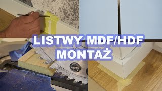 Listwa przypodłogowa MDF cięcie montaż maskowanie łączeń [upl. by Franck269]