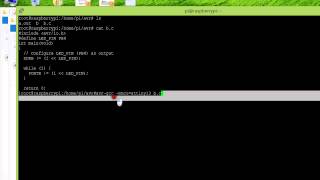 compiling c program using avr gcc and burning using avrdude in linux RASPBERRY PI for attiny13 [upl. by Ken]