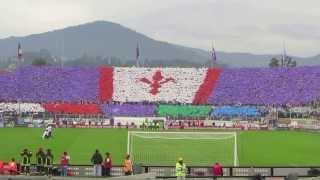 Fiorentina  Juve 42 201013 Coreografia curva Fiesole  inno Fiorentina cantato dai tifosi [upl. by Sol790]