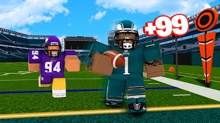 I GAVE JALEN HURTS 99 SPEED IN ROBLOX FOOTBALL FUSION [upl. by Rebel]