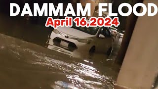 Saudi Arabia Flood Today April 162024 Dammam Eastern Province Heavy rain Dammam Storm [upl. by Arhoz]