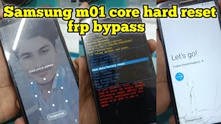 Samsung M01 Core Hard Reset  Pattern Unlock  Samsung M01 Core frp bypass frpbypass samsung [upl. by Nylatsyrc]