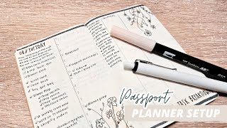 Passport Planner Setup  Moleskine Passport Plain Journals [upl. by Squier]