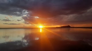 Atardecer en Laguna de Luján Tres Arroyos  Buenos Aires [upl. by Charlot]