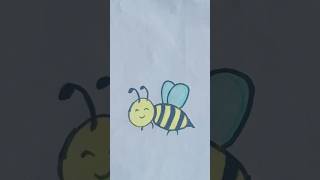 How to draw honey bee🍯🐝 Drawing for beginner [upl. by Crowe]