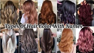 2024 hair color with name trends hair treanding hairstyle [upl. by Ydissak]