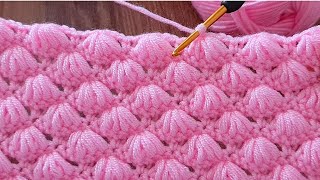 The Greatest VERY EASY Baby Blanket for Beginners Crochet knitting pattern [upl. by Bindman]