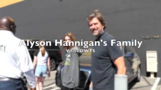 Alyson Hannigans Family Visits DWTS alysonhannigan dwts buffythevampireslayer [upl. by Ecerahs]