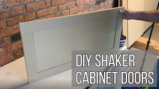 EASIEST Way to Make Shaker Cabinet Doors  DIY [upl. by Chic139]