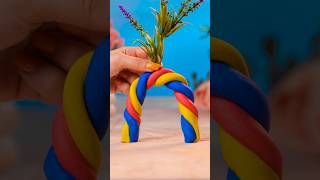 Rainbow Flower Pot DIY for Kids 🌹 [upl. by Latsyrhk]