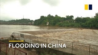 China Yangtze River floods as first yellow alert of the year is issued [upl. by Gamin]