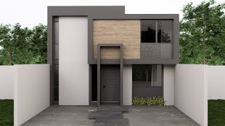 House Design 8x20 Meters  Casa de 8x20 metros [upl. by Sandy]