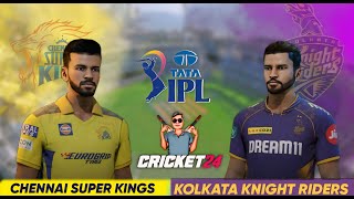 TATA IPL 2024  CSK vs KKR T20 Match  Cricket 24 Live [upl. by Noelle]