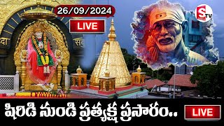 LIVE  Sai Baba Live Darshan Today  26 September 2024  Thursday  Saibaba  Shirdilive [upl. by Adamik]