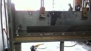 7ft homemade press brake [upl. by Adelind]