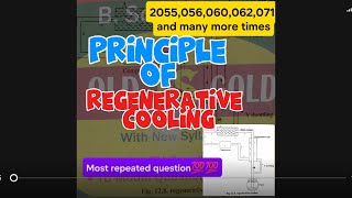 Principle of regenative coolingBsc 1st year imp question💯💯 [upl. by Airrehs]