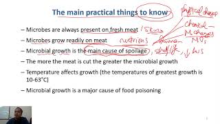 C501 meat microbiology introduction Meat Technology [upl. by Trellas303]