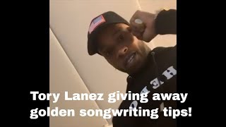 TORY LANEZ giving away golden songwriting tips [upl. by Noli]