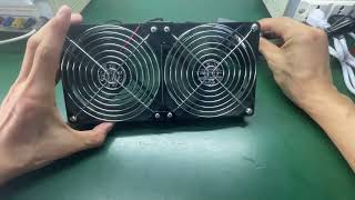 2in1 Dual 120mm Fan Cooling Solution for GPU Mining Rigs  High Airflow amp Easy Installation [upl. by Lorimer508]