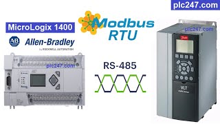 MicroLogix 1400 quotModbus RTUquot Danfoss FC302 Tutorial [upl. by Elysee]