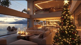 Elegant Festive Jazz in a Luxury Christmas Home Ambience 🎄 Fireside Comfort for Christmas [upl. by Nnilsia]