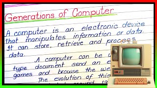 1 to 5 generations of computer  All generations of computer  Computer ke generations [upl. by Icats254]