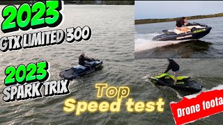 2023 gtx limited 300 top speed test brake test and drone footage [upl. by Darren640]