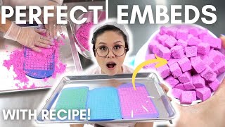 Make PERFECT Bath Bomb Embeds everytime  with recipe Using Fizz Fairys embed starter kit [upl. by Fredia]