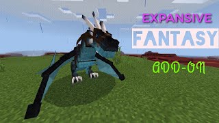 EXPANSIVE FANTASY ADDONDragon Addon  MC BEDROCK [upl. by Eikcaj630]