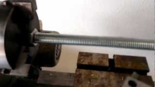 Quick Tip for Turning Threaded Rod on a Lathe [upl. by Lari]