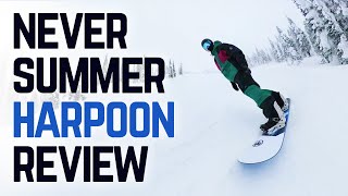 Never Summer Harpoon Snowboard Review [upl. by Bolanger]