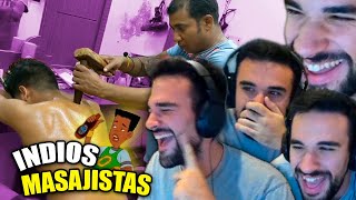 LMDSHOW ANDRÉS y el ASMR de los INDIOS MASAJISTAS  mejores momentos [upl. by Iel996]