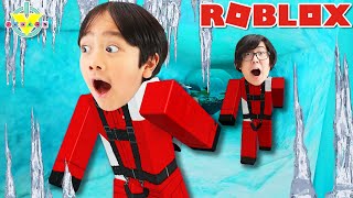 Will Ryan Ever Make it To The Top Lets Play Roblox Expedition Antarctica with Ryans Daddy Camp 3 [upl. by Emerald]